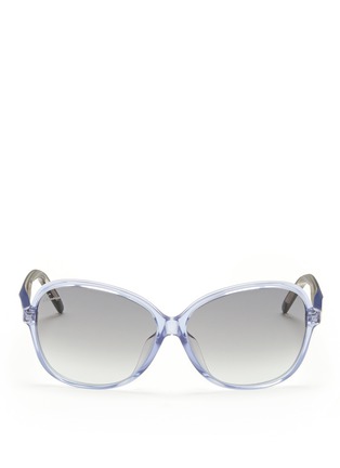 Main View - Click To Enlarge - GUCCI - Twisted arm oversized sunglasses