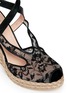Detail View - Click To Enlarge - STUART WEITZMAN - 'Touring' lace espadrille wedge sandals