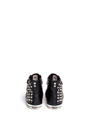 Back View - Click To Enlarge - ASH - Valium studs and strass buckle sneakers