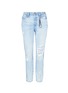 Main View - Click To Enlarge - 72877 - 'Dory' star print ripped cropped jeans