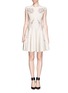 Main View - Click To Enlarge - ALEXANDER MCQUEEN - Floral jacquard wool dress