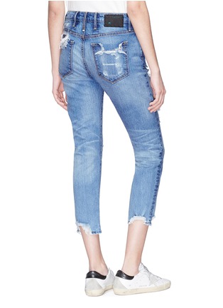 Back View - Click To Enlarge - 72877 - 'Savanna' ripped cropped jeans