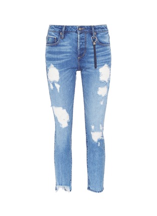 Main View - Click To Enlarge - 72877 - 'Savanna' ripped cropped jeans