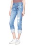 Front View - Click To Enlarge - 72877 - 'Herma' roll cuff jeans