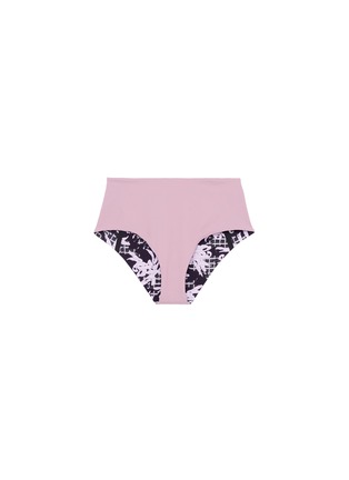 Detail View - Click To Enlarge - 73316 - 'Faye' floral print reversible high waist bikini bottoms