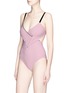 Detail View - Click To Enlarge - 73316 - 'Sahara' reversible weave effect front one-piece swimsuit
