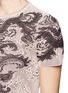 Detail View - Click To Enlarge - ALEXANDER MCQUEEN - Baroque lace silk-blend jacquard crop top