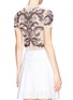Back View - Click To Enlarge - ALEXANDER MCQUEEN - Baroque lace silk-blend jacquard crop top