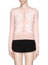 Main View - Click To Enlarge - ALEXANDER MCQUEEN - Swallow jacquard wool silk blend cardigan