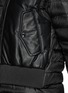 Detail View - Click To Enlarge - MONCLER - 'Jasumin' leather front quilted nylon down jacket