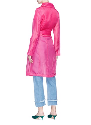 Back View - Click To Enlarge - STAUD - 'Kelly' silk organza trench coat