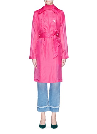 Main View - Click To Enlarge - STAUD - 'Kelly' silk organza trench coat