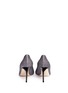 Back View - Click To Enlarge - JIMMY CHOO - 'Evelyn' lamé glitter peep toe pumps