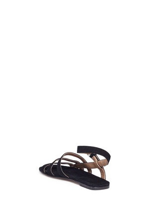 Detail View - Click To Enlarge - ALUMNAE - Strappy slingback suede sandals