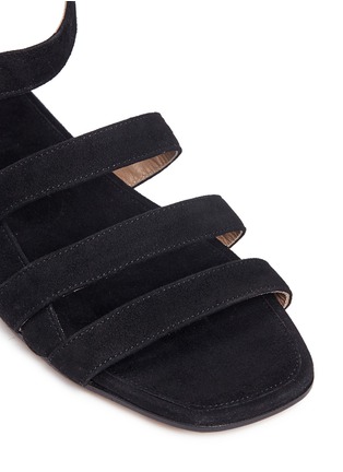 Detail View - Click To Enlarge - ALUMNAE - Strappy slingback suede sandals