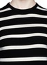 Detail View - Click To Enlarge - ALICE & OLIVIA - Detachable collar stripe Merino wool sweater