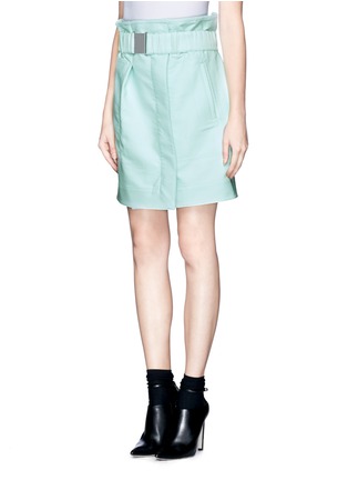 Front View - Click To Enlarge - 3.1 PHILLIP LIM - Cinched waist skirt with buckle belt