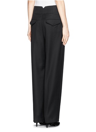 Back View - Click To Enlarge - 3.1 PHILLIP LIM - Notched back wide leg pants