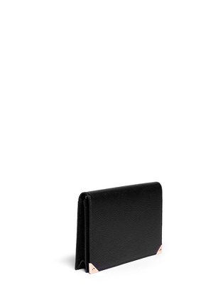 Front View - Click To Enlarge - ALEXANDER WANG - 'Prisma' leather flap pouch