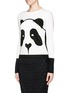 Front View - Click To Enlarge - ALICE & OLIVIA - Rhinestone panda sweater