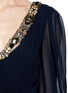 Detail View - Click To Enlarge - ALICE & OLIVIA - Jewel neckline silk chiffon dress