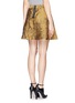 Back View - Click To Enlarge - ALICE & OLIVIA - 'Vernon' lace pleat skirt