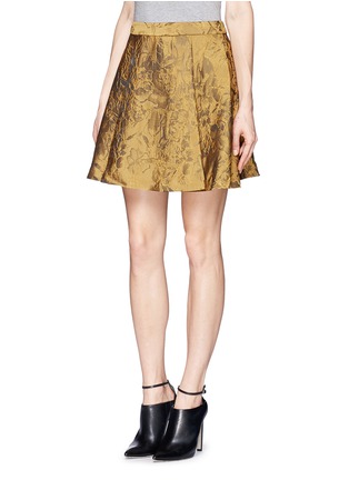 Front View - Click To Enlarge - ALICE & OLIVIA - 'Vernon' lace pleat skirt