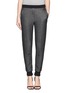 Main View - Click To Enlarge - T BY ALEXANDER WANG - Colourblock melangé twill sweatpants