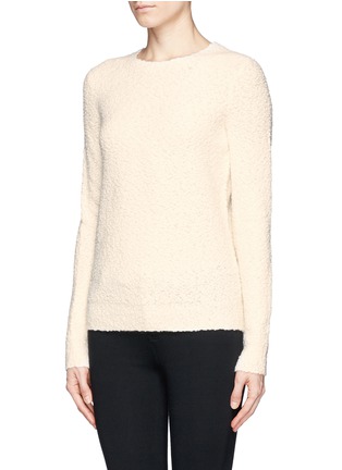 Front View - Click To Enlarge - THEORY - 'Jaidyn' wool bouclé sweater