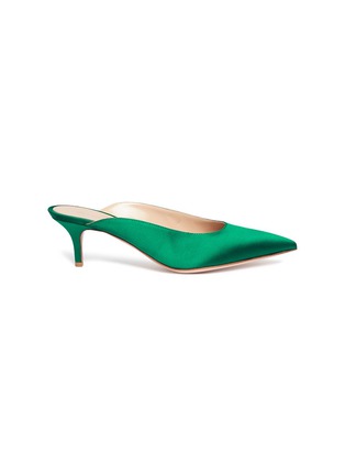Main View - Click To Enlarge - GIANVITO ROSSI - 'Reeve' satin mules