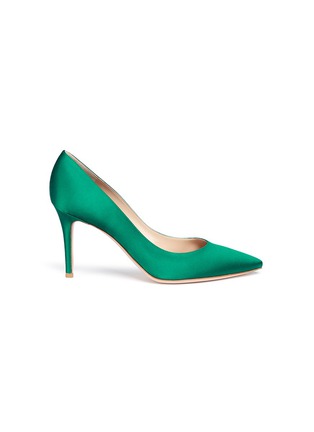 Main View - Click To Enlarge - GIANVITO ROSSI - 'Gianvito 85' satin pumps