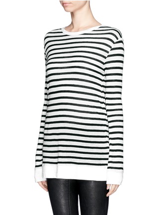 Front View - Click To Enlarge - T BY ALEXANDER WANG - Stripe long T-shirt