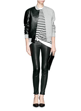 Figure View - Click To Enlarge - T BY ALEXANDER WANG - Stripe long T-shirt