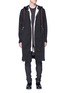 Main View - Click To Enlarge - ZIGGY CHEN - Raw hem hooded parka