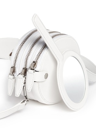 Detail View - Click To Enlarge - ALEXANDER WANG - 'Runway Canteen' round leather shoulder bag