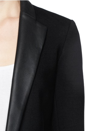 Detail View - Click To Enlarge - THEORY - Leandria' goat leather lapel jacket