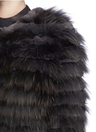 Detail View - Click To Enlarge - ALICE & OLIVIA - Fur cropped jacket