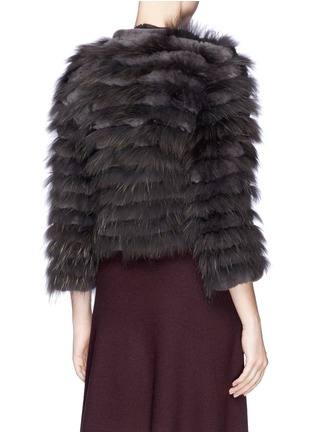 Back View - Click To Enlarge - ALICE & OLIVIA - Fur cropped jacket