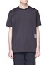 Main View - Click To Enlarge - ZIGGY CHEN - Contast stripe number print T-shirt