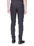 Back View - Click To Enlarge - ZIGGY CHEN - Slim fit linen-cotton twill pants
