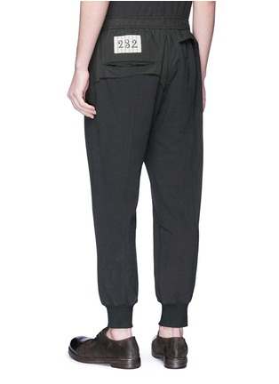 Back View - Click To Enlarge - ZIGGY CHEN - Layered waist sweatpants