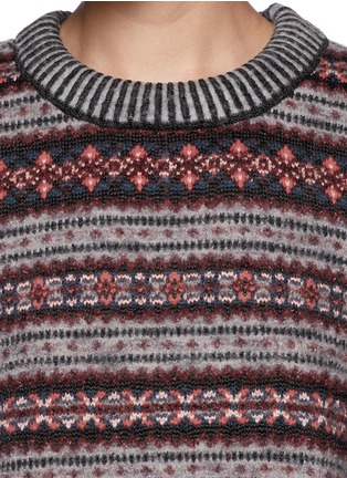 Detail View - Click To Enlarge - RAG & BONE - 'Hailey' crew neck cropped sweater