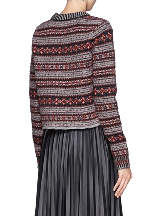 Back View - Click To Enlarge - RAG & BONE - 'Hailey' crew neck cropped sweater