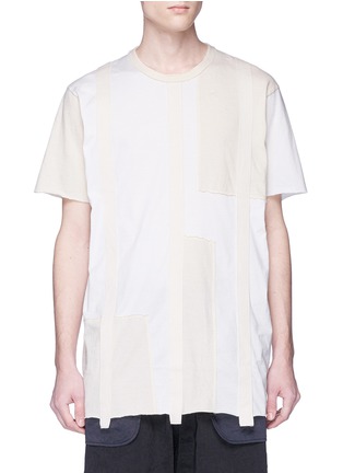 Main View - Click To Enlarge - ZIGGY CHEN - Colourblock patchwork T-shirt
