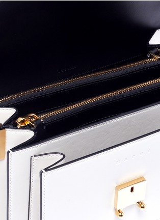 Detail View - Click To Enlarge - MARNI - 'Trunk' leather shoulder bag