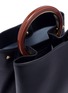Detail View - Click To Enlarge - MARNI - 'Pannier' ring handle large leather bag