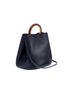 Figure View - Click To Enlarge - MARNI - 'Pannier' ring handle large leather bag