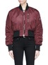 Main View - Click To Enlarge - ACNE STUDIOS - 'Aila' logo pull padded cropped bomber jacket