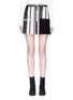 Main View - Click To Enlarge - ACNE STUDIOS - 'Hilaria' zip pocket colourblock panel stripe mini skirt