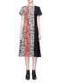 Main View - Click To Enlarge - ACNE STUDIOS - 'Jovana' floral print patchwork crepe dress